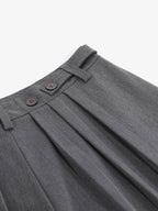 Pleated Wide-Leg Shorts