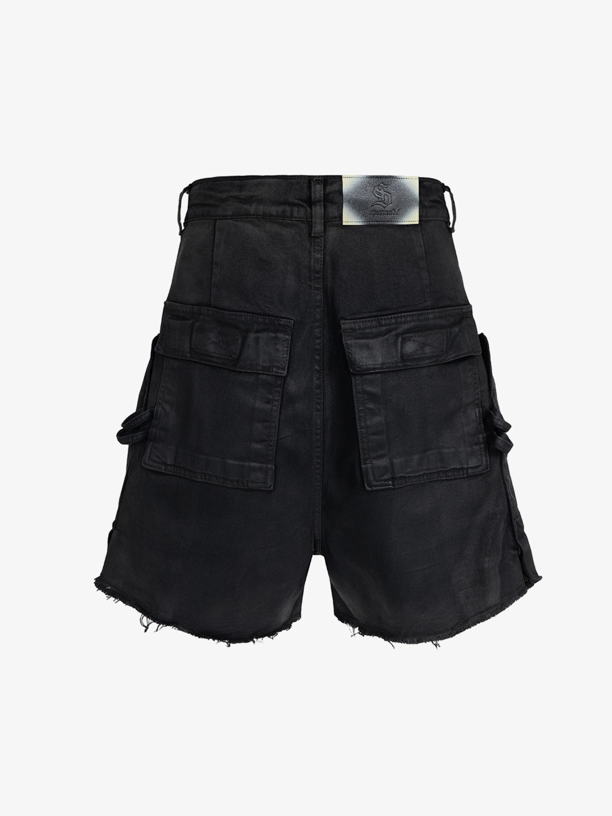 Industrial Multi-Pocket Distressed Cargo Shorts