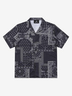 Vintage Bandana Patchwork Camp Collar Boxy Shirt