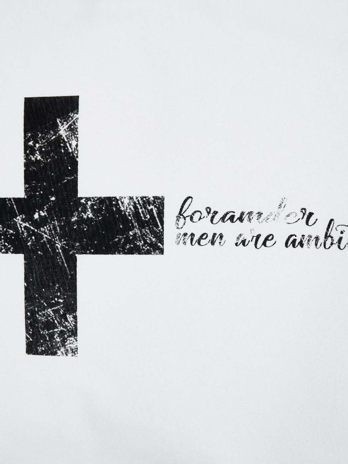 Distressed Cross Graphic T-Shirt