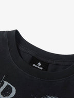 Cyber Portrait Graphic Oversized T-Shirt