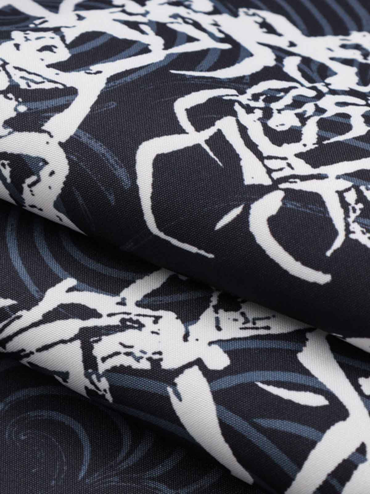 Japanese Wave Dragon Skeleton Camp Collar Boxy Shirt