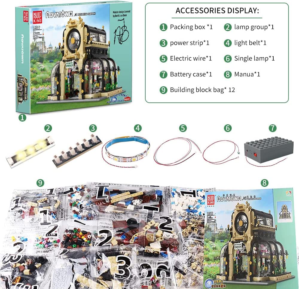 Mould King 16019 The Botanical Garden MOC Block Building Set | 2,147 PCS