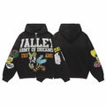 Vale Forever Valley Army of Dreams Wasp/Bee Graphic Vintage Wash Full-Zip Hoodie