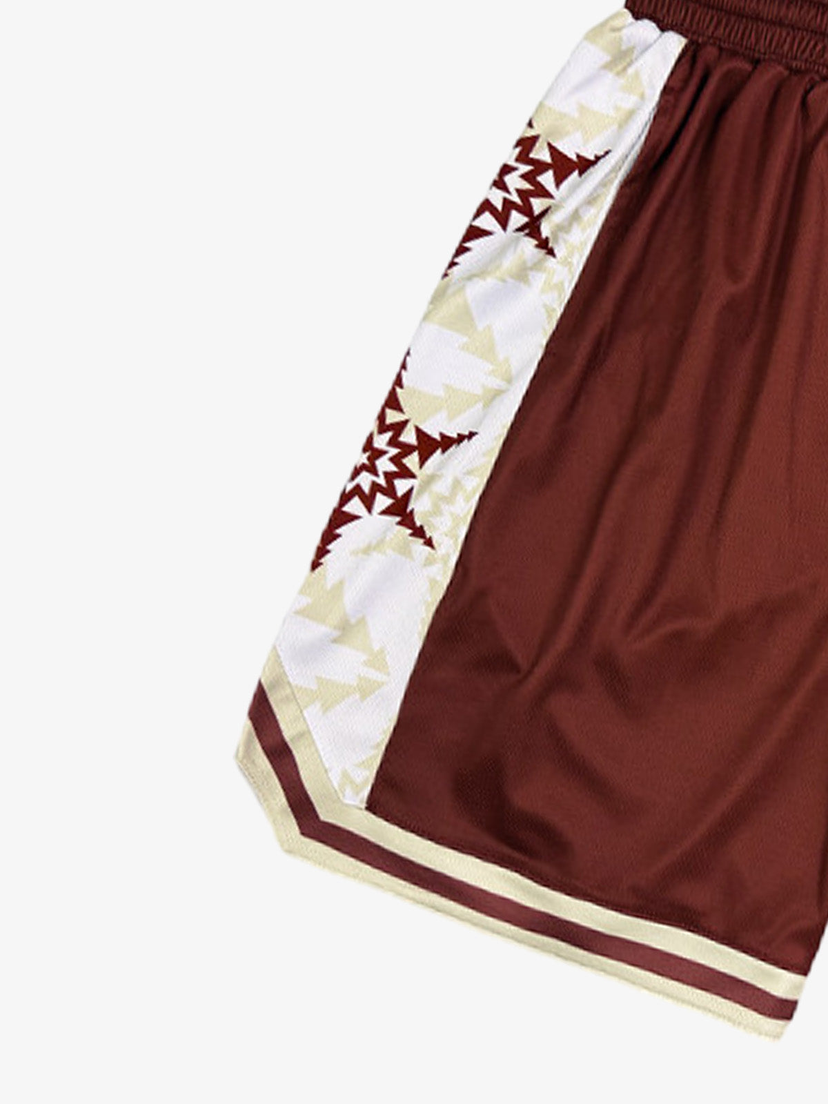 Geometric Star Panel Athletic Shorts