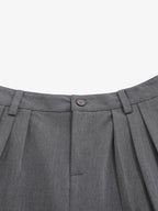 Pleated Wide-Leg Shorts