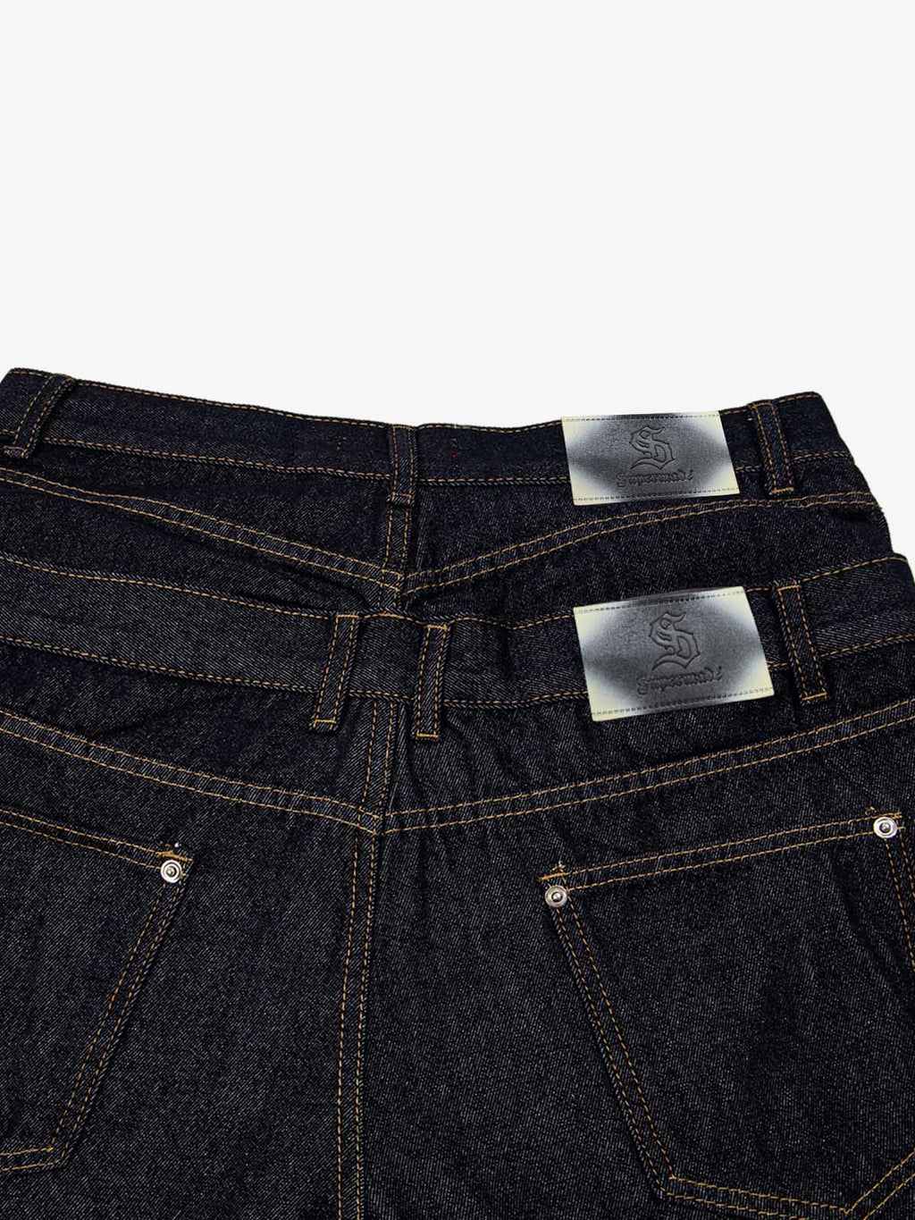 Raw Denim Oversized Shorts