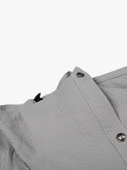 Textured Grid Weave Button-Up Shirt