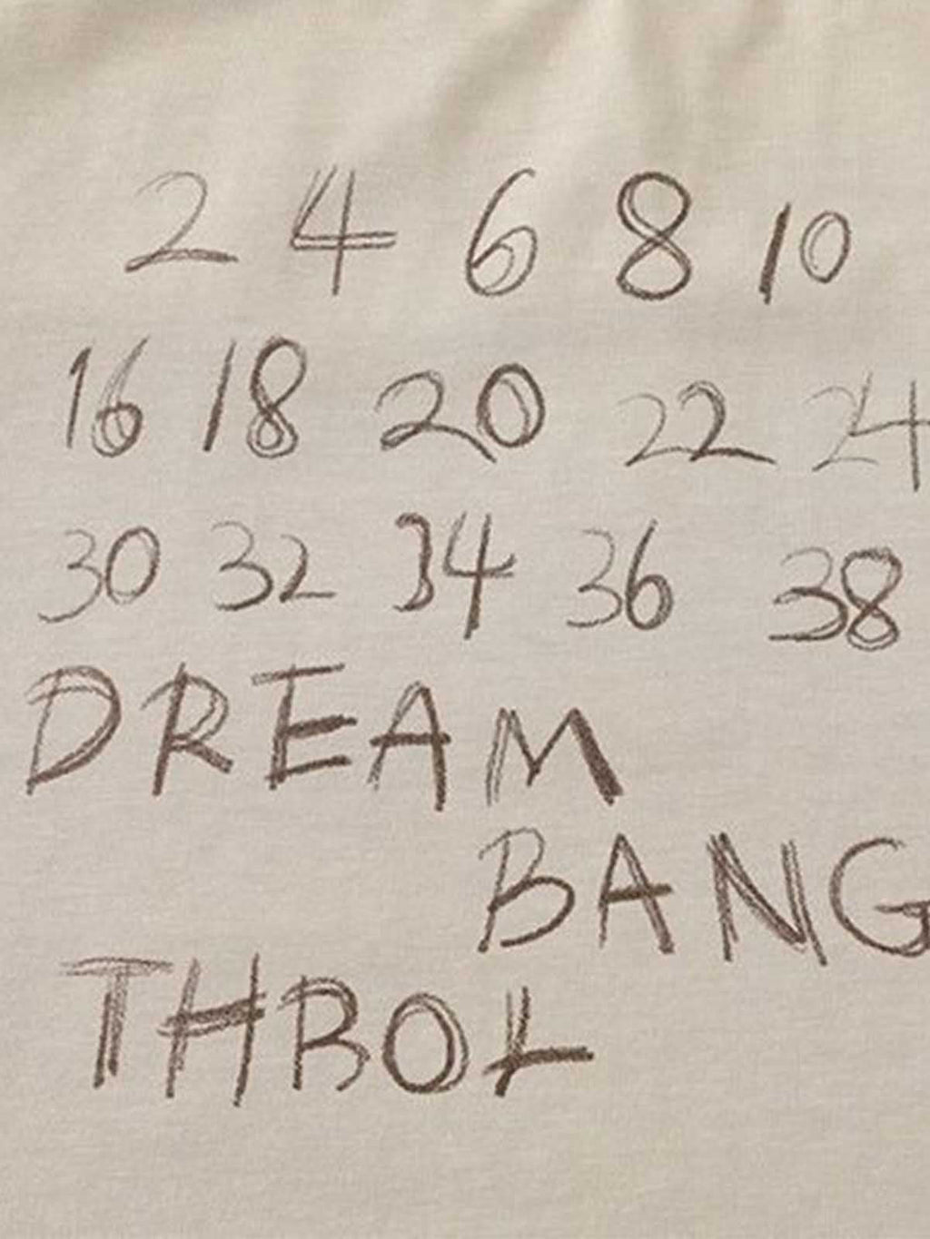 Hand-Drawn Numeric Jersey T-Shirt