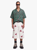 Classic Cheetah Print Camp Collar Boxy Shirt
