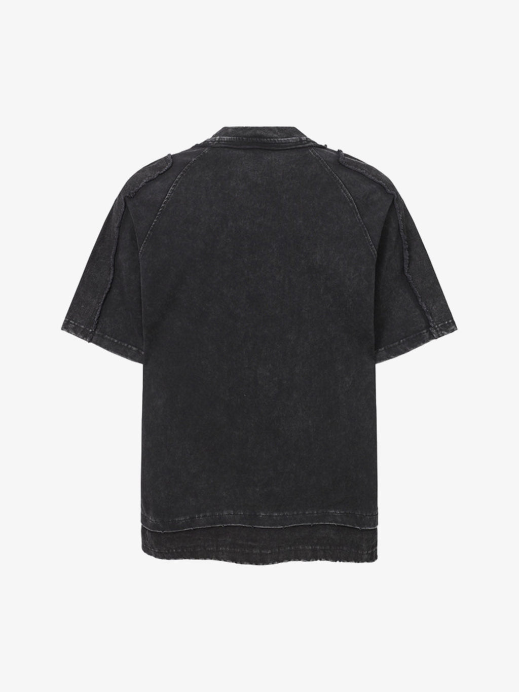 Exposed Seam Washed T Shirt