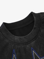 Rhinestone Star Graphic T Shirt