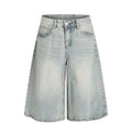 Light Wash Loose Fit Denim Jorts