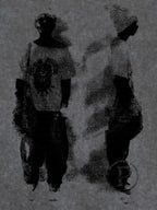 Acid Wash Figure Graphic Oversized T-Shirt