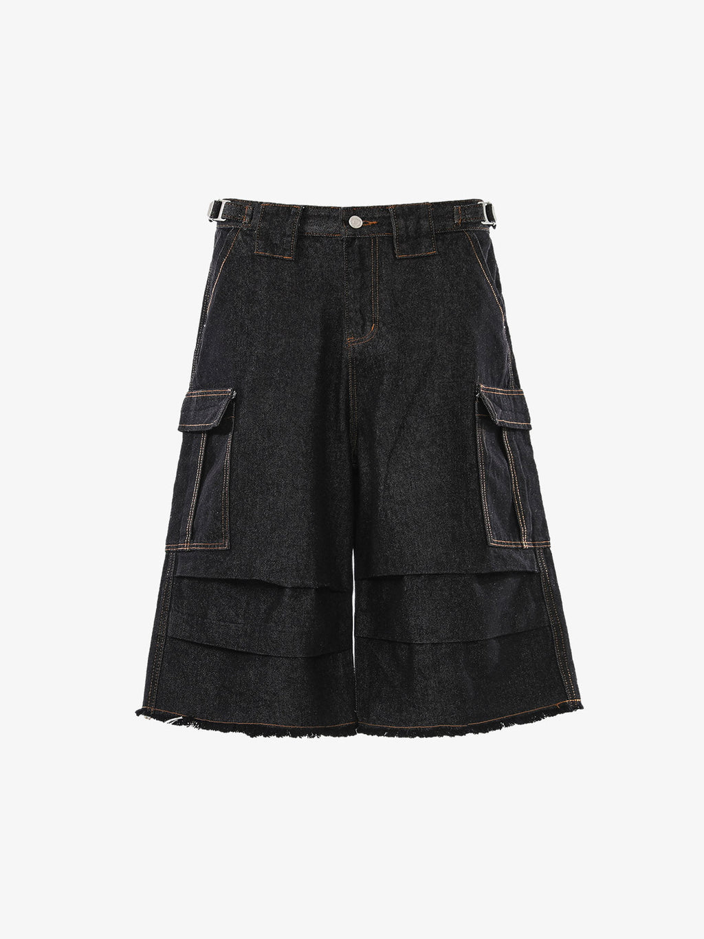 Vintage Contrast Stitch Cargo Shorts