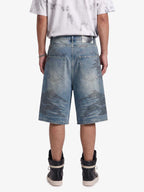 Mountain Motif Bermuda Shorts