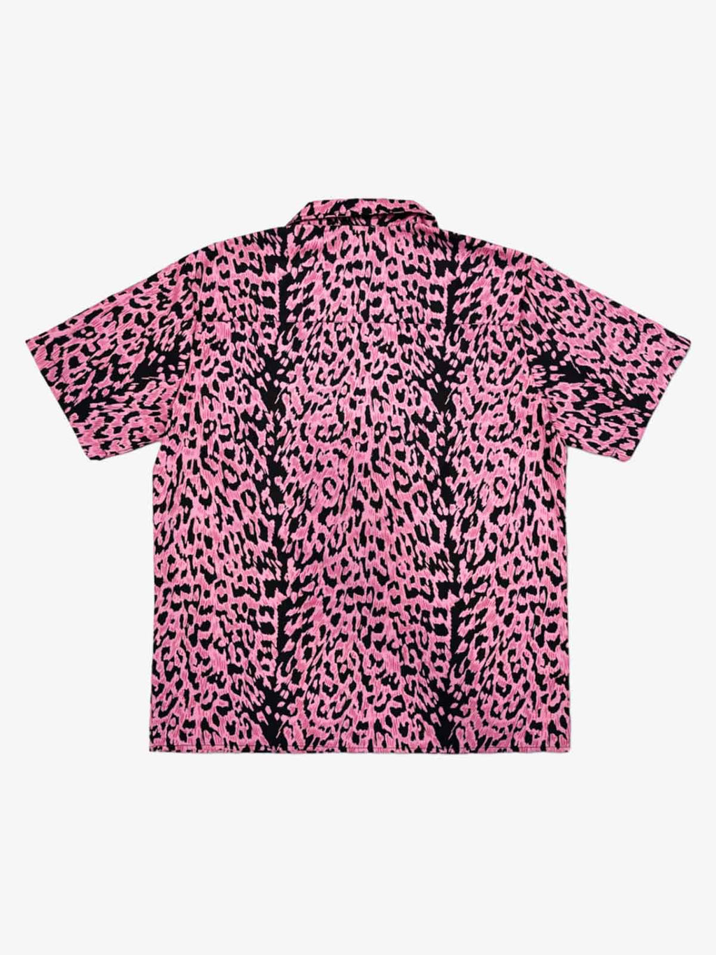 Cyber Punk Leopard Print Camp Collar Boxy Shirt
