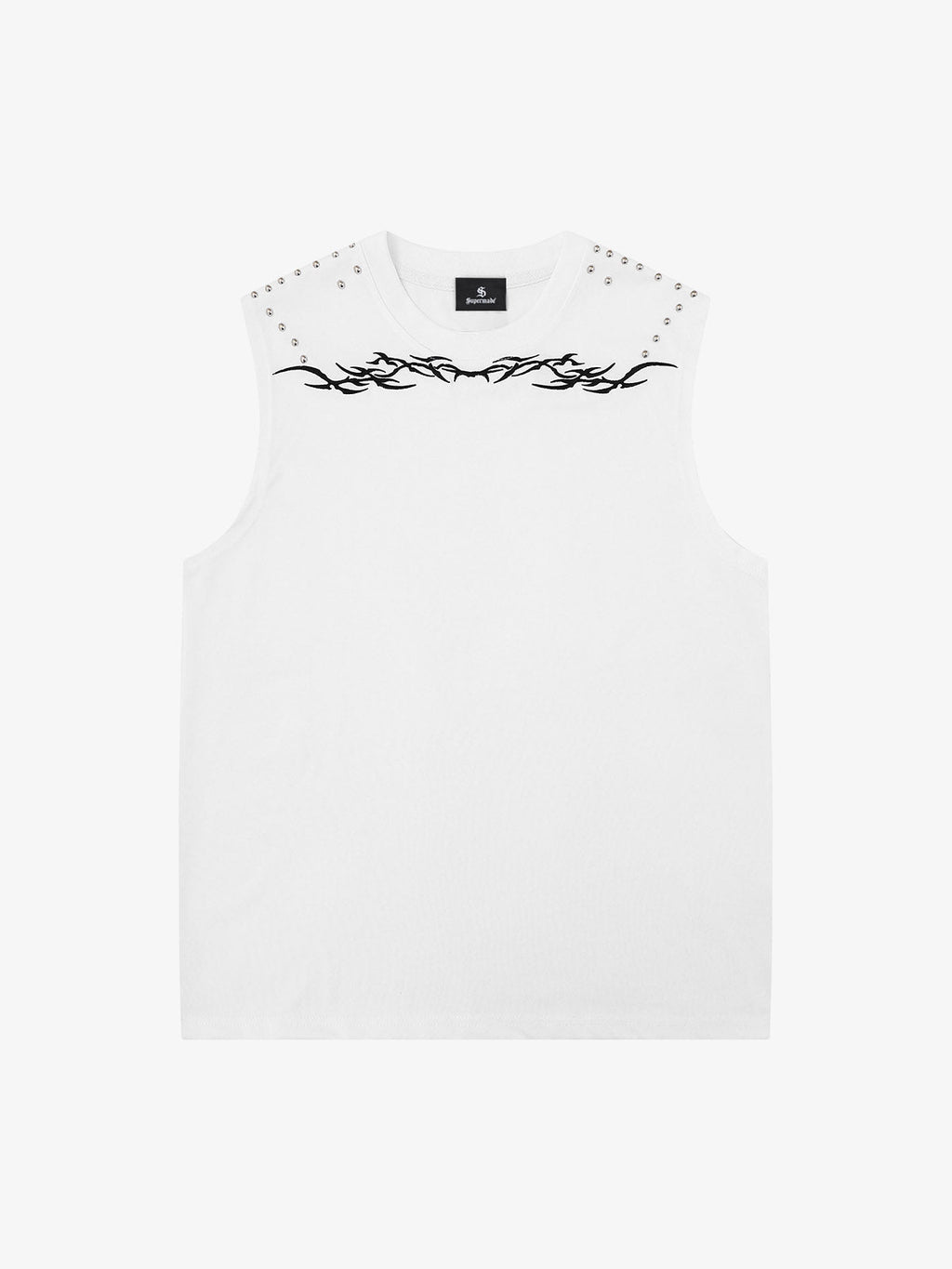 Studded Tribal Sleeveless T-Shirt