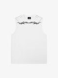 Studded Tribal Sleeveless T-Shirt