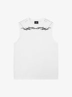 Studded Tribal Sleeveless T-Shirt
