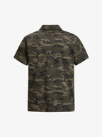 Floral Letter Print Polo Shirt
