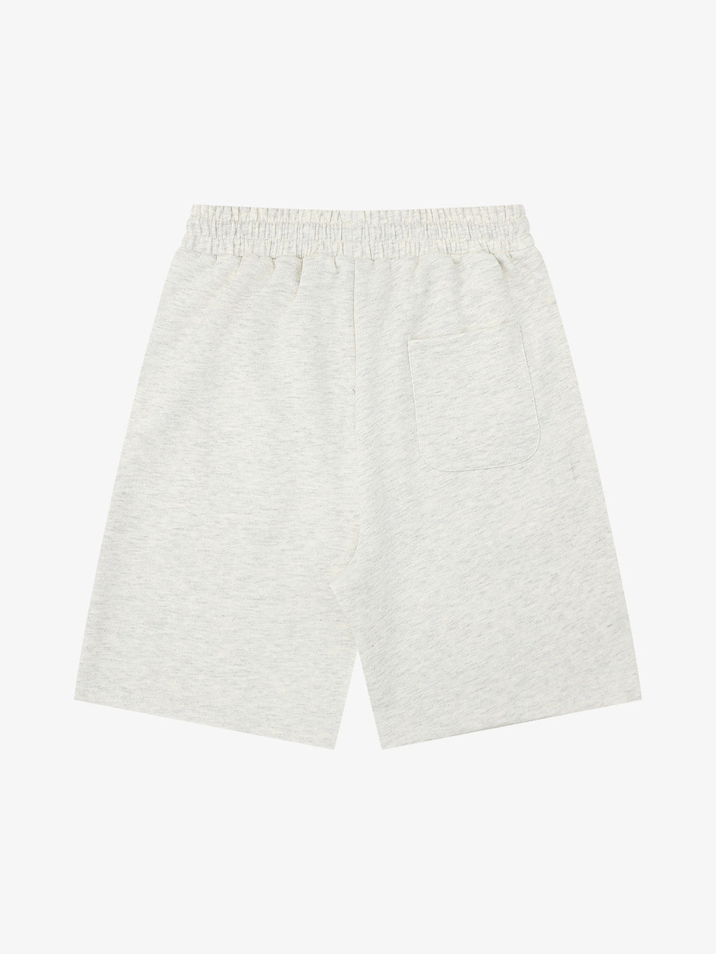 Stamp Print Patch Pocket Knit Shorts