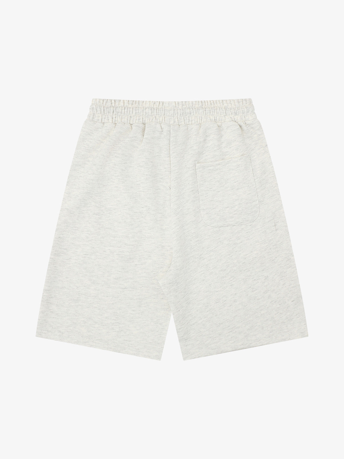 Stamp Print Patch Pocket Knit Shorts