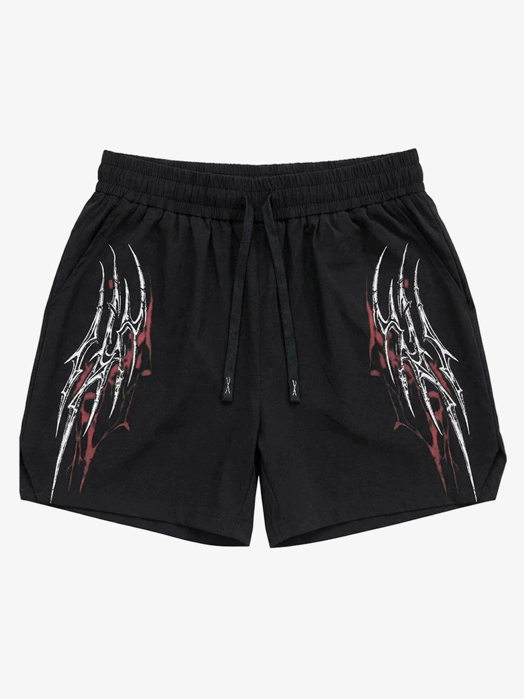 Y2K Thorn Graphic Drawstring Shorts