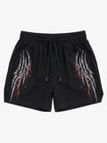 Y2K Thorn Graphic Drawstring Shorts