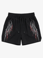 Y2K Thorn Graphic Drawstring Shorts