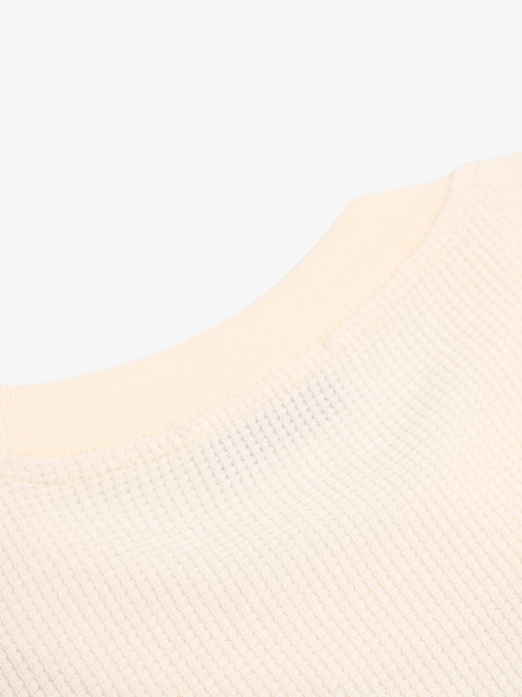 White Oversized Waffle Knit Tee