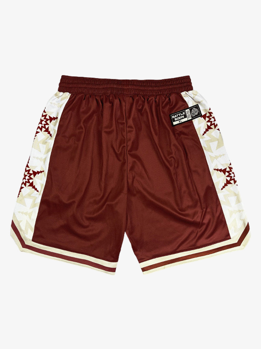 Geometric Star Panel Athletic Shorts