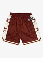 Geometric Star Panel Athletic Shorts