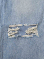 Retro Ripped Wide Leg Jeans