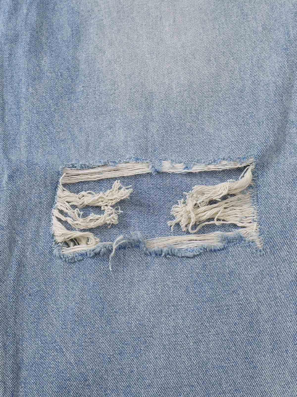 Retro Ripped Wide Leg Jeans