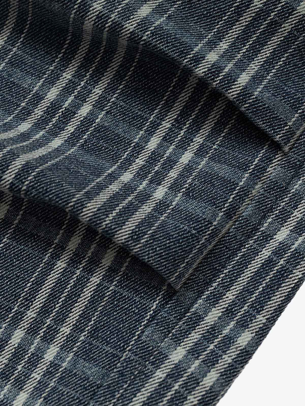 Plaid Cargo Wide-Leg Shorts