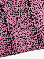 Cyber Punk Leopard Print Camp Collar Boxy Shirt