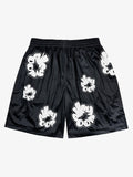 Abstract Letter Graphic Athletic Shorts