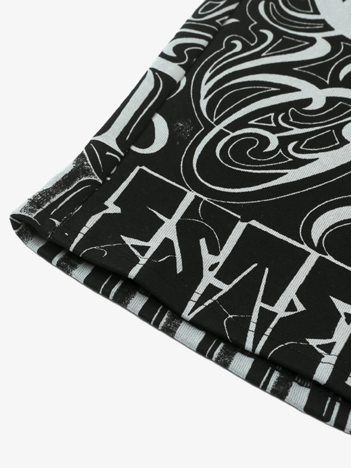 Black & White Graphic Lounge Shorts