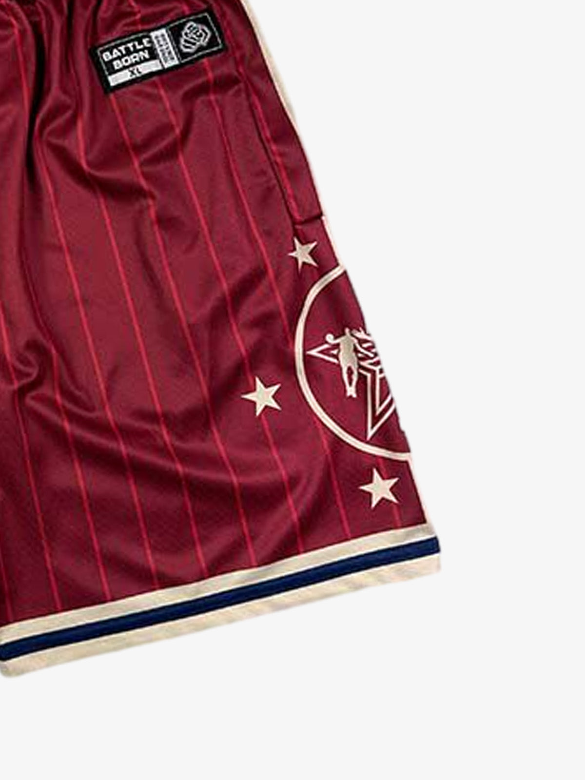 Star Crest Striped Soccer Shorts