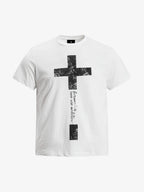 Distressed Cross Graphic T-Shirt