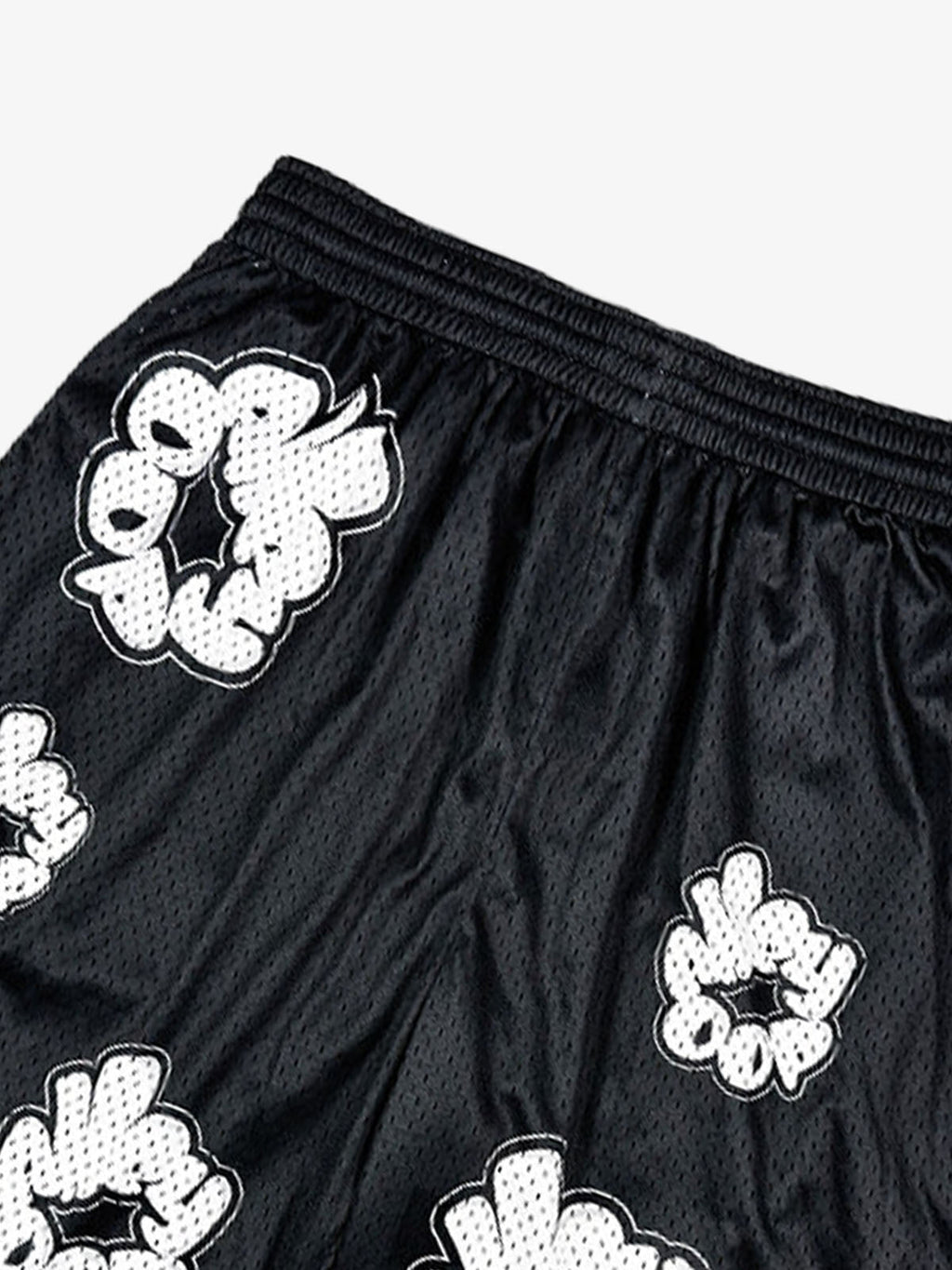 Abstract Letter Graphic Athletic Shorts