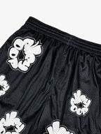 Abstract Letter Graphic Athletic Shorts