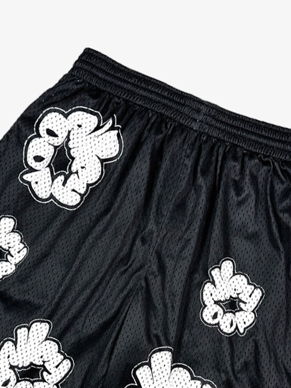 Abstract Letter Graphic Athletic Shorts