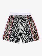 Mixed Animal Print Soccer Shorts