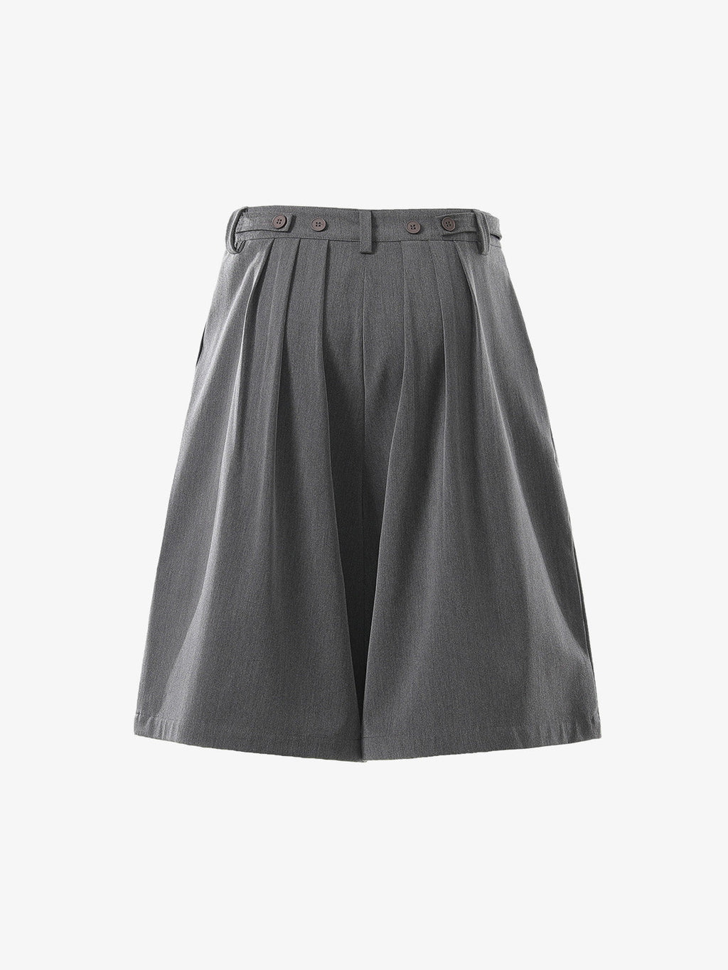 Pleated Wide-Leg Shorts