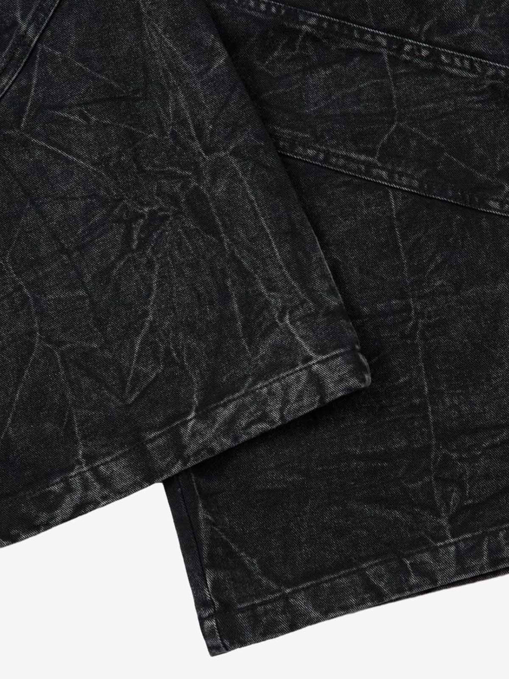 High Street Functional Structured Design Tie-Dye Baggy Jeans