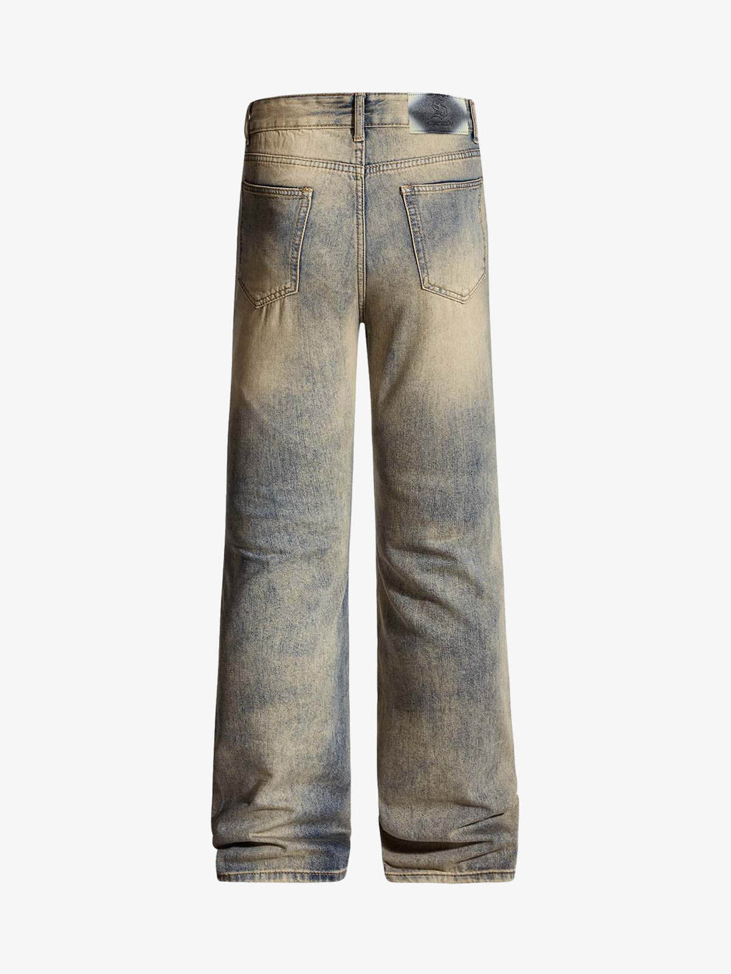 Vintage Distressed Ripped Wide Leg Jeans