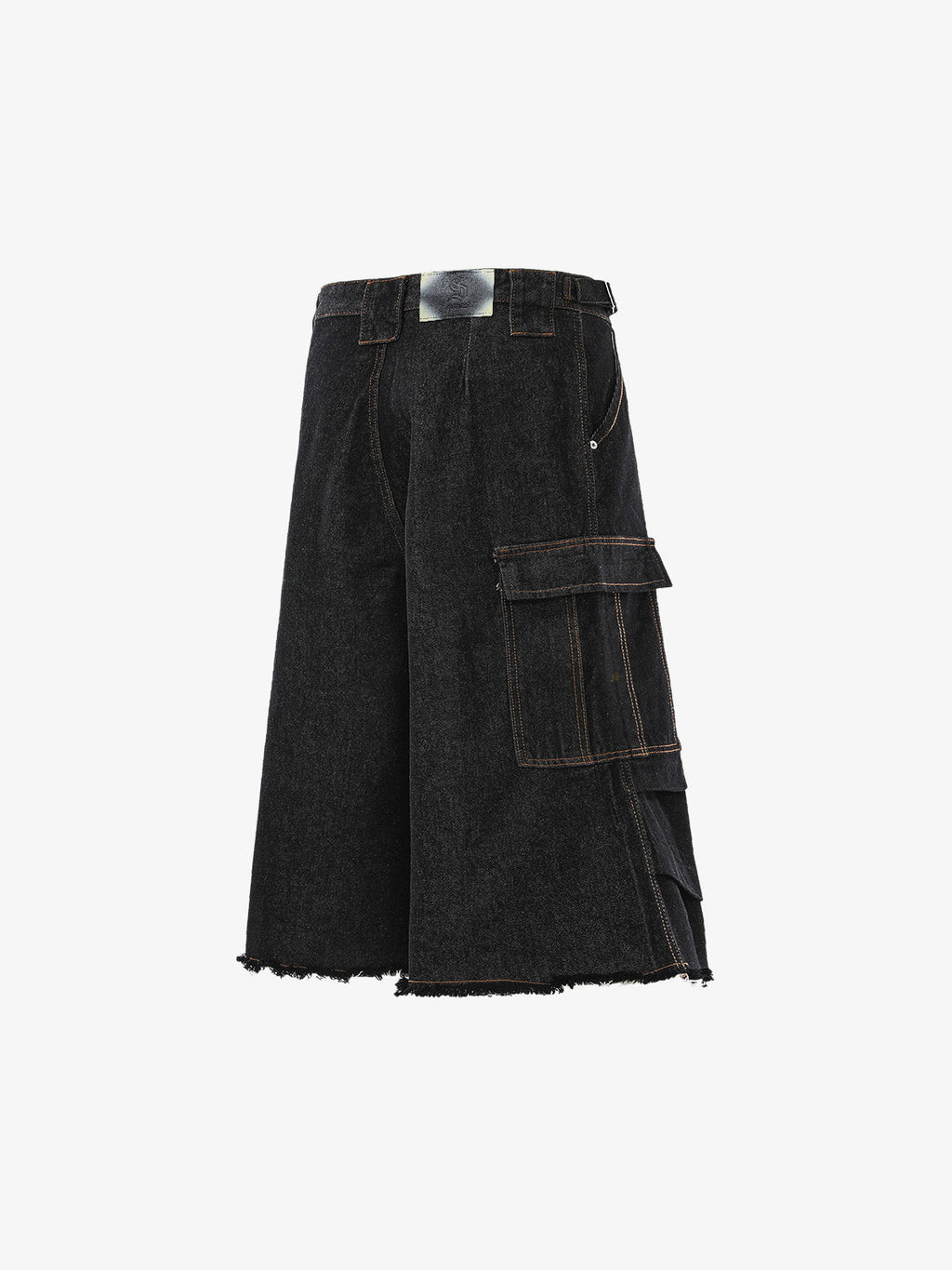 Vintage Contrast Stitch Cargo Shorts