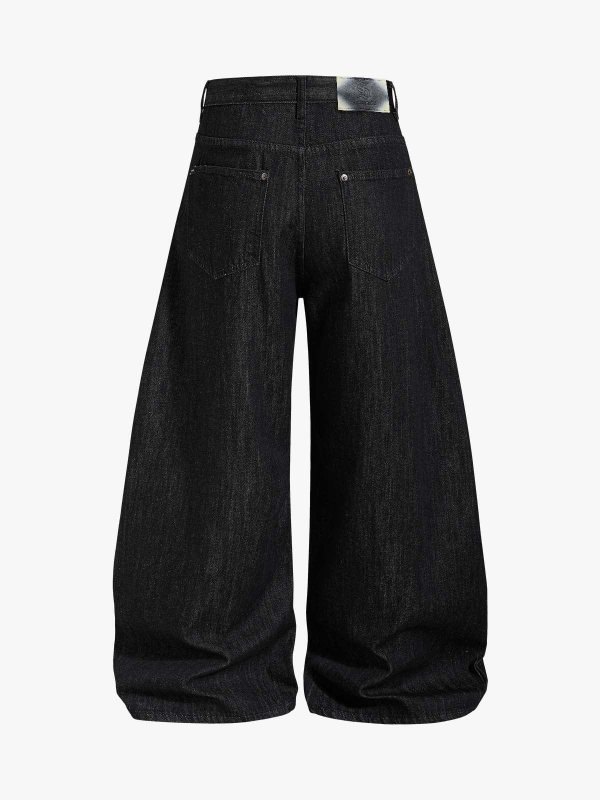 Vintage Eyelet Chain Baggy Jeans